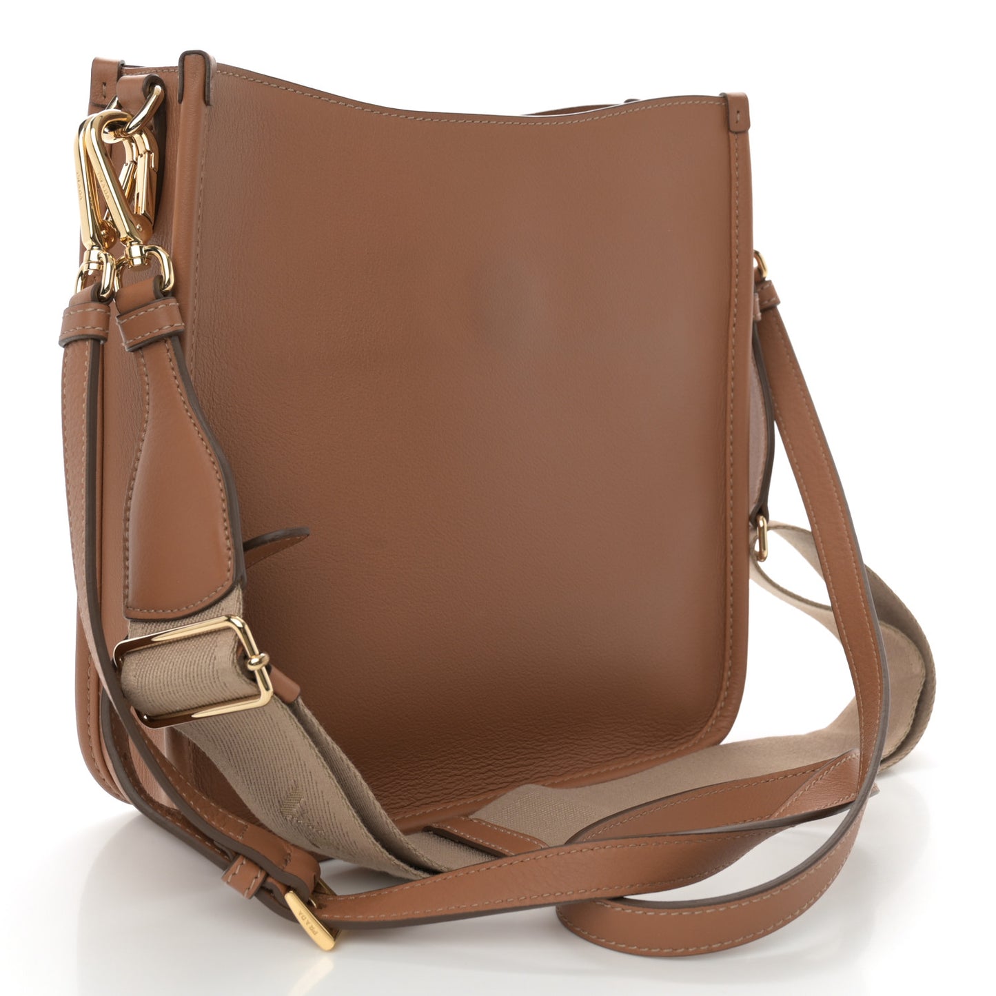 Soft Grain Calfskin Shoulder Bag Caramel