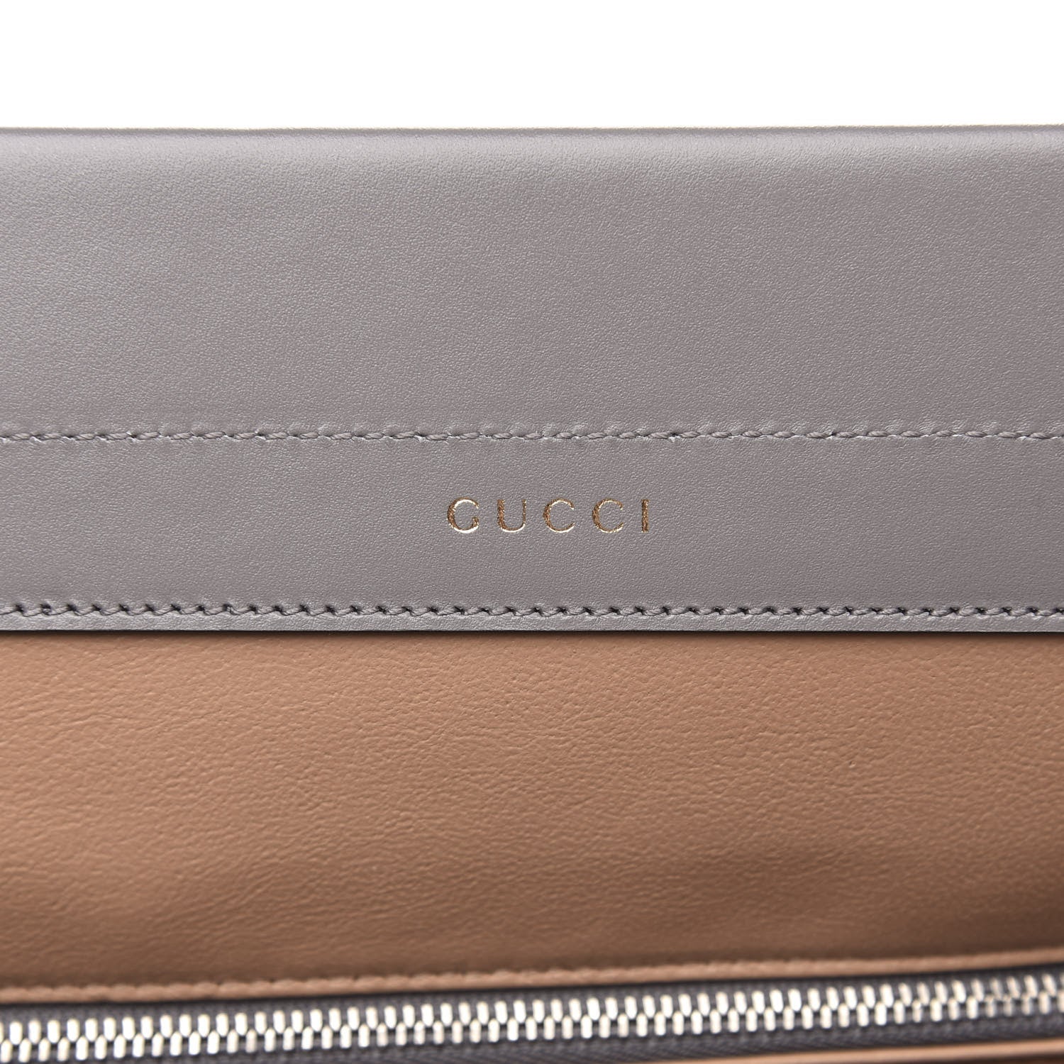 Gucci Smooth Calfskin Medium Zumi Top Handle Bag Dusty Grey 8 of 10