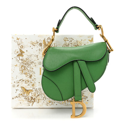 Christian Dior Goatskin Micro Saddle Bag Green 16 of 16