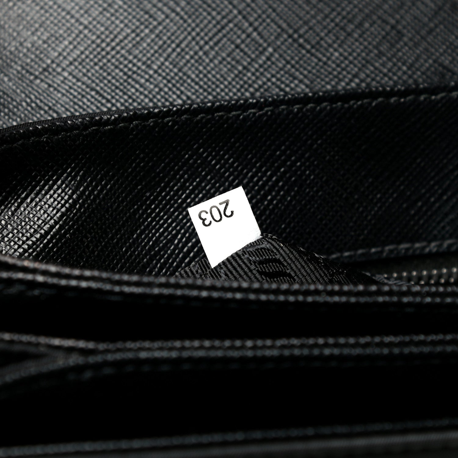 Prada Saffiano Tessuto Nylon Chain Shoulder Bag Black 8 of 13