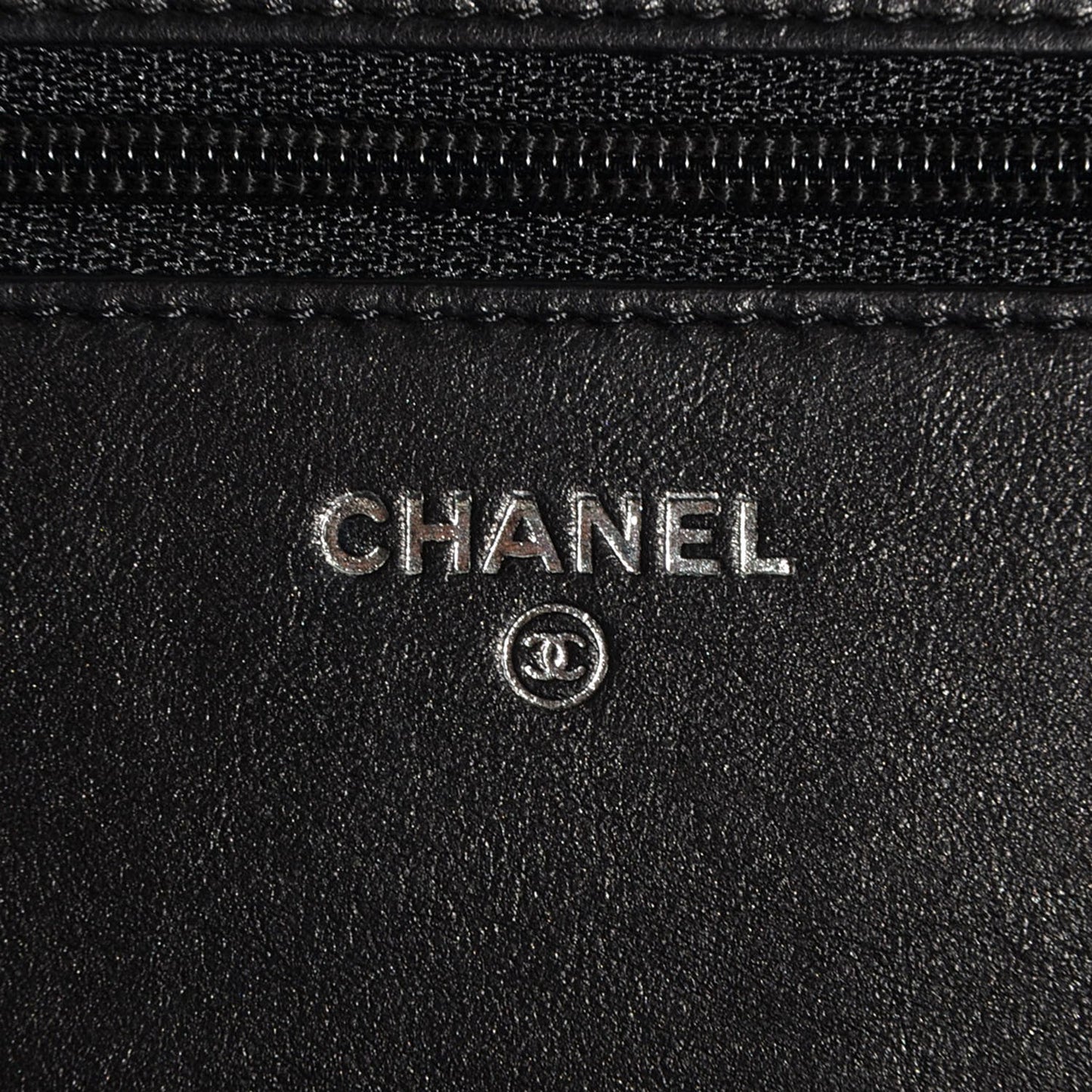 Lambskin Quilted Boy Wallet On Chain WOC So Black