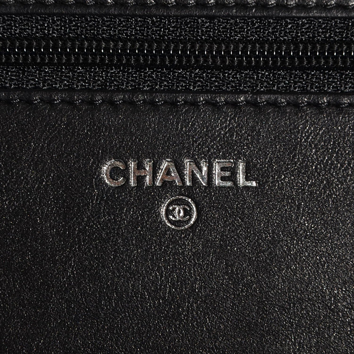 Chanel Lambskin Quilted Boy Wallet On Chain WOC So Black 6 of 9