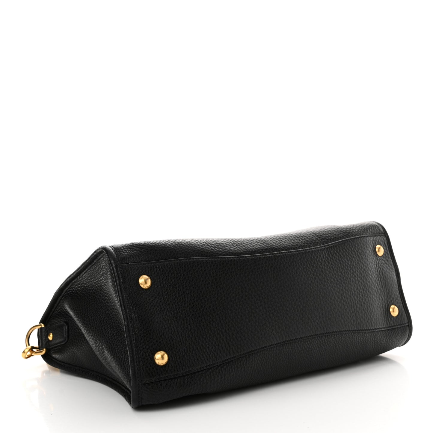 Vitello Daino Shopping Satchel Black