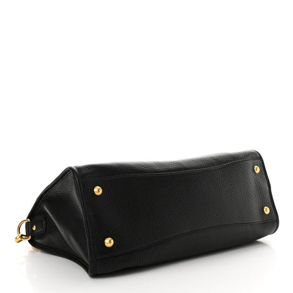 Prada Vitello Daino Shopping Satchel Black 4 of 10
