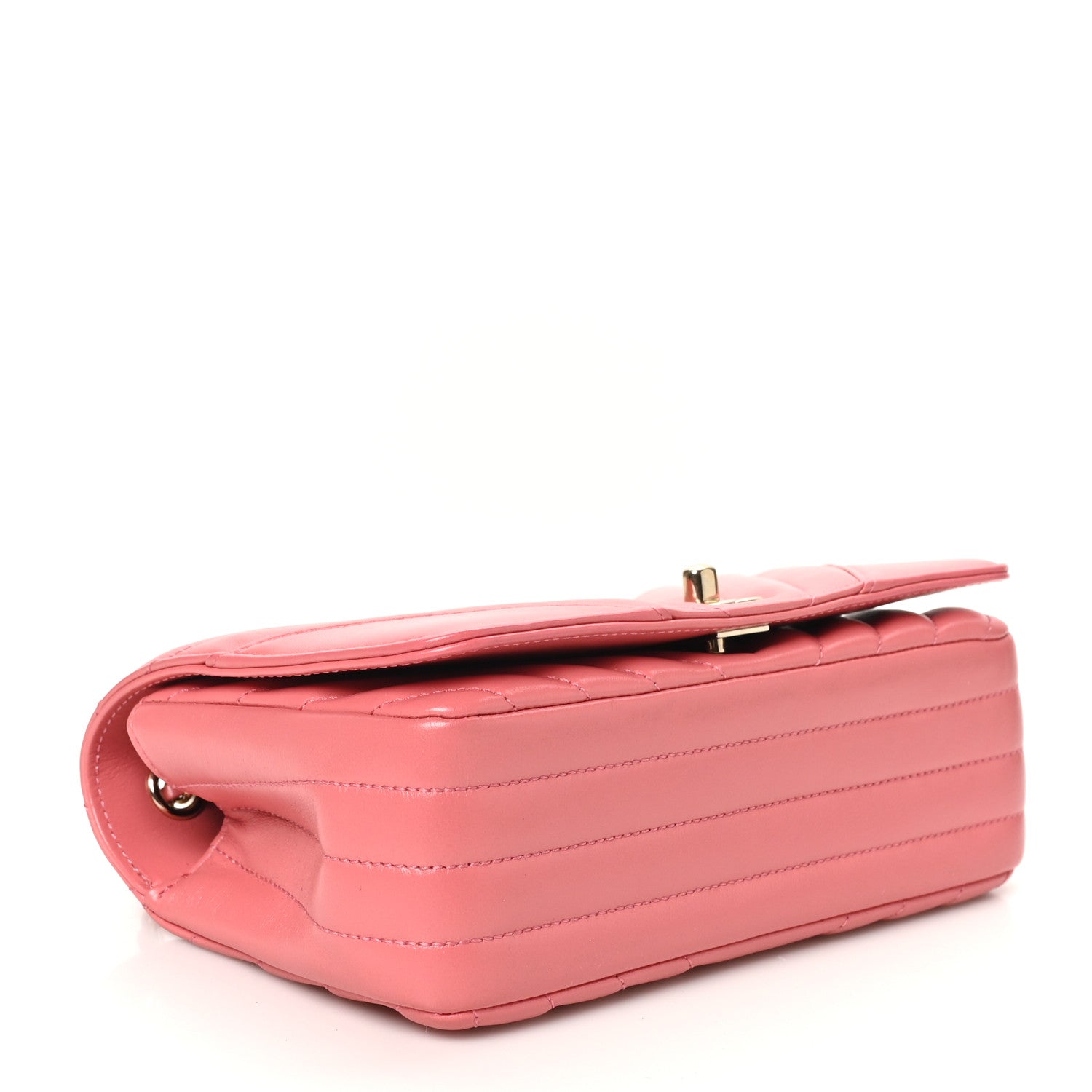 Chanel Calfskin Chevron Quilted Mini Statement Flap Pink 4 of 10