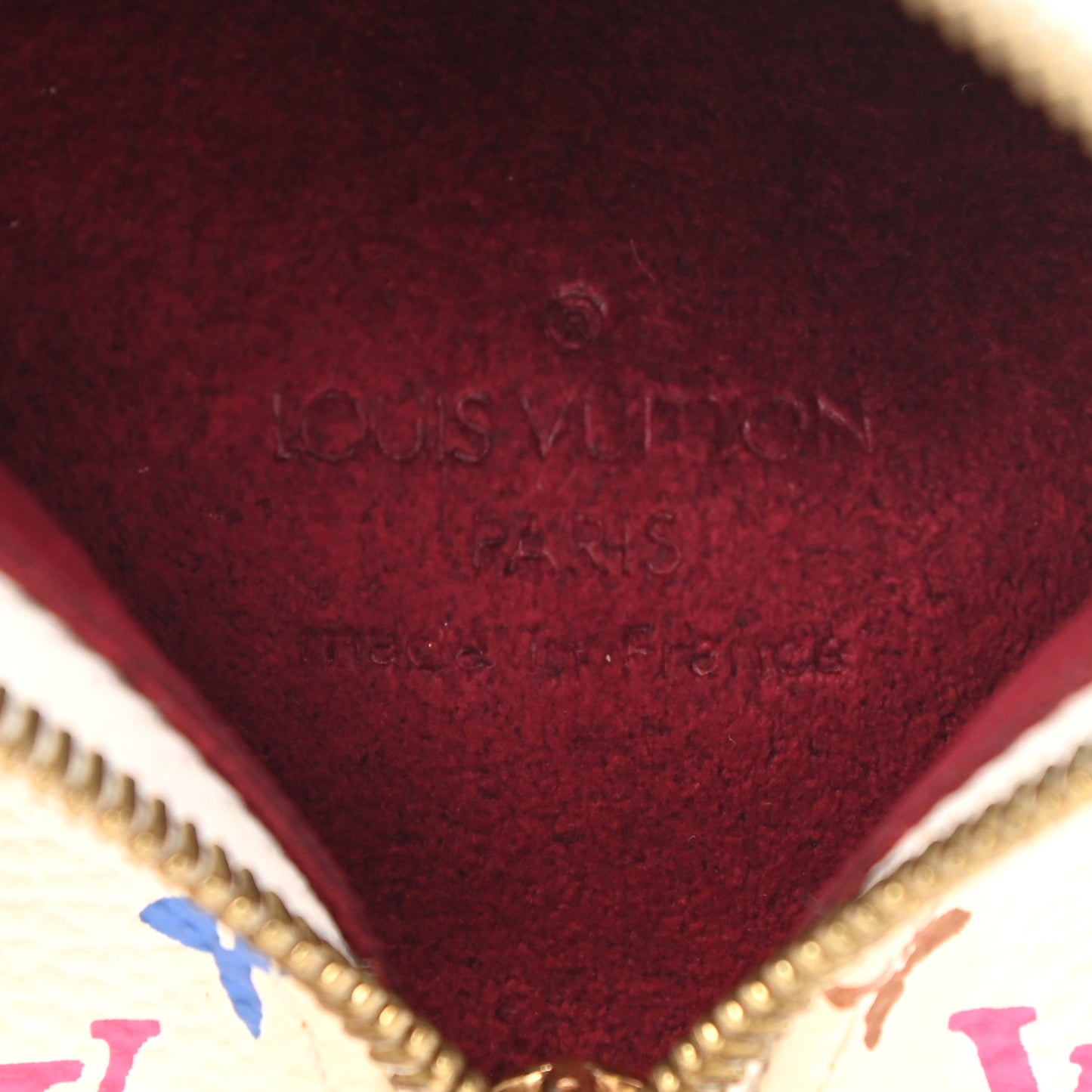 Monogram Multicolor Berlingot Coin Purse White