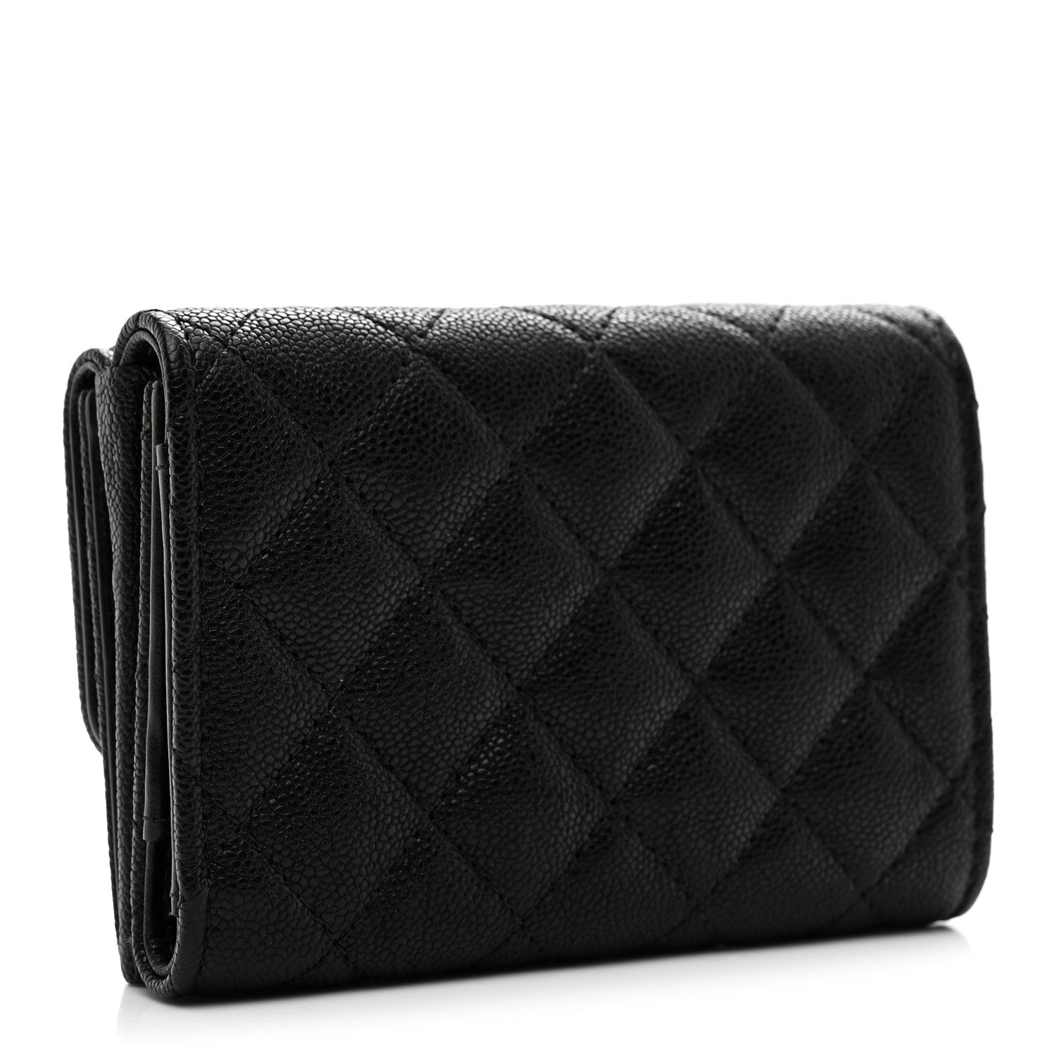 Chanel Caviar Quilted Small Boy Flap Wallet Black 3 of 8