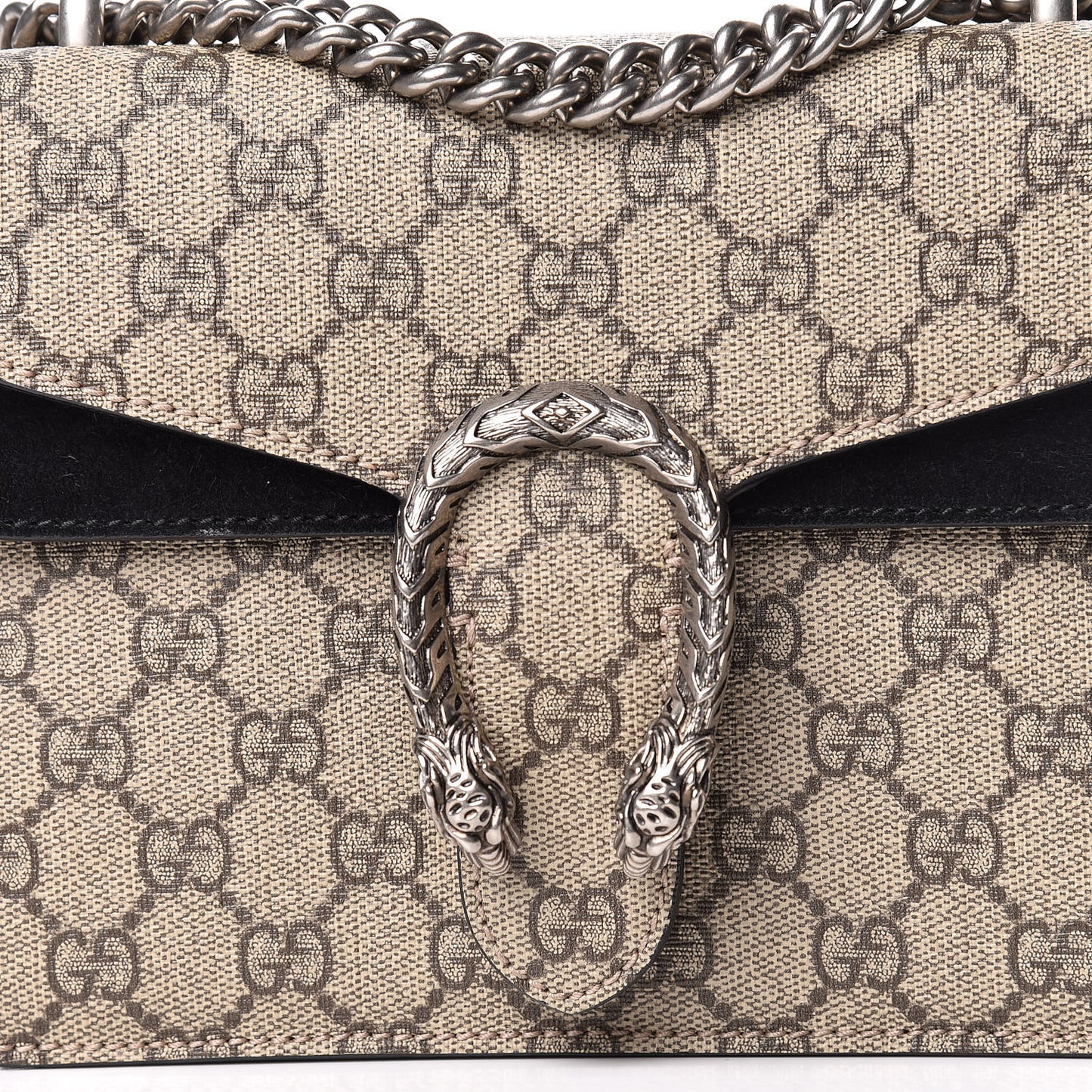 GG Supreme Monogram Mini Dionysus Shoulder Bag Black