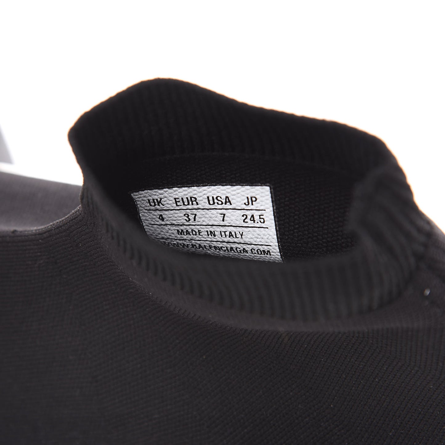 Neoprene Knit Womens Speed Sneakers 37 Black White