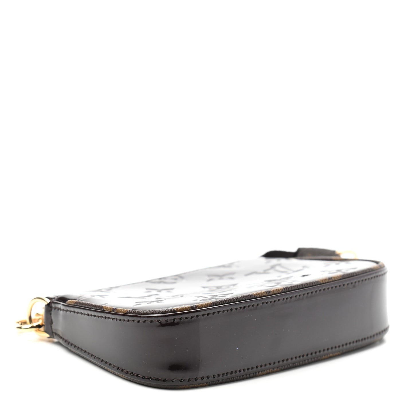 Vernis Monogram Mini Pochette Accessories Amarante
