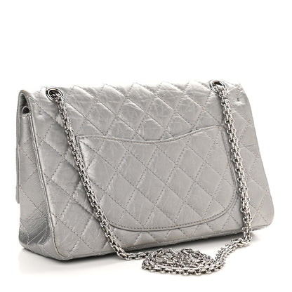 Chanel Metallic Aged Calfskin Quilted 2.55 Reissue 226 Flap Silver 3 of 9