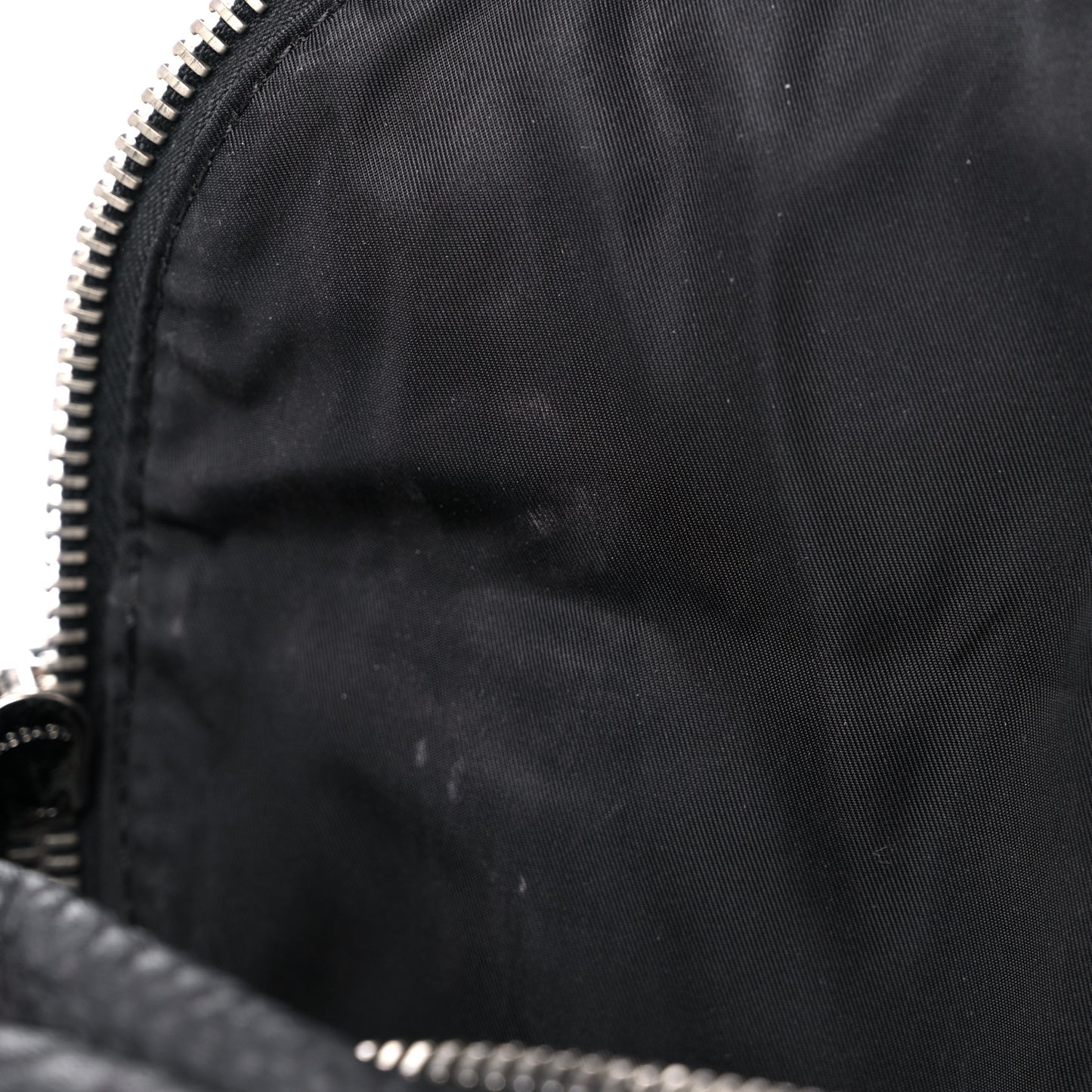 Pebbled Lambskin Inside Out Rockie Black Clear Resin Hardware