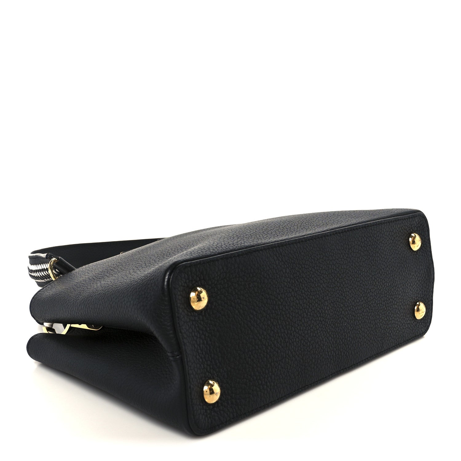 Louis Vuitton Taurillon Capucines Black White 4 of 9