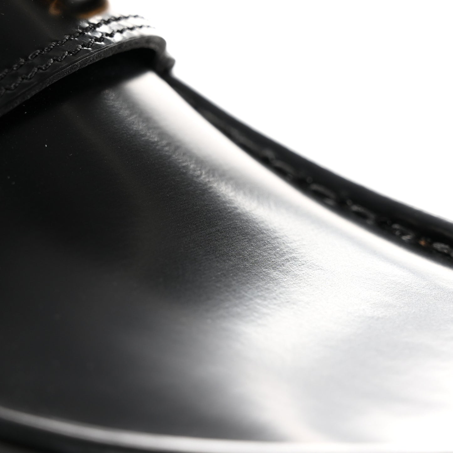 Magnum Calfskin Nappa Samoa Womens Horsebit Platform Chunky Lug Sole 40mm Loafers 37.5 Black