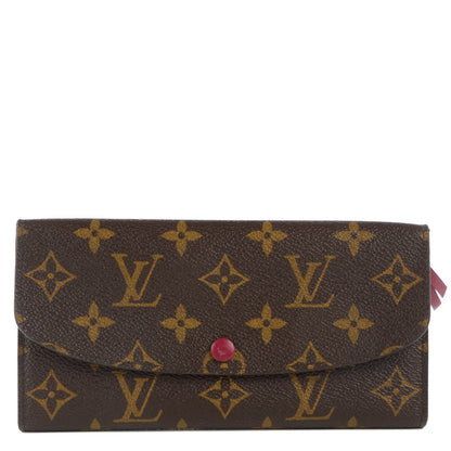 Louis Vuitton Monogram Emilie Wallet Fuchsia 1 of 7