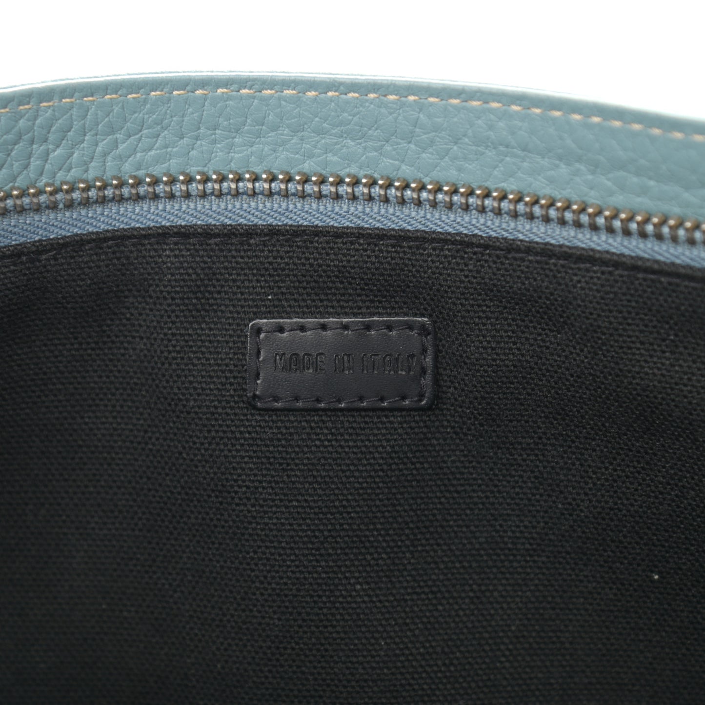Grainy Calfskin Crossbody Bag Light Blue