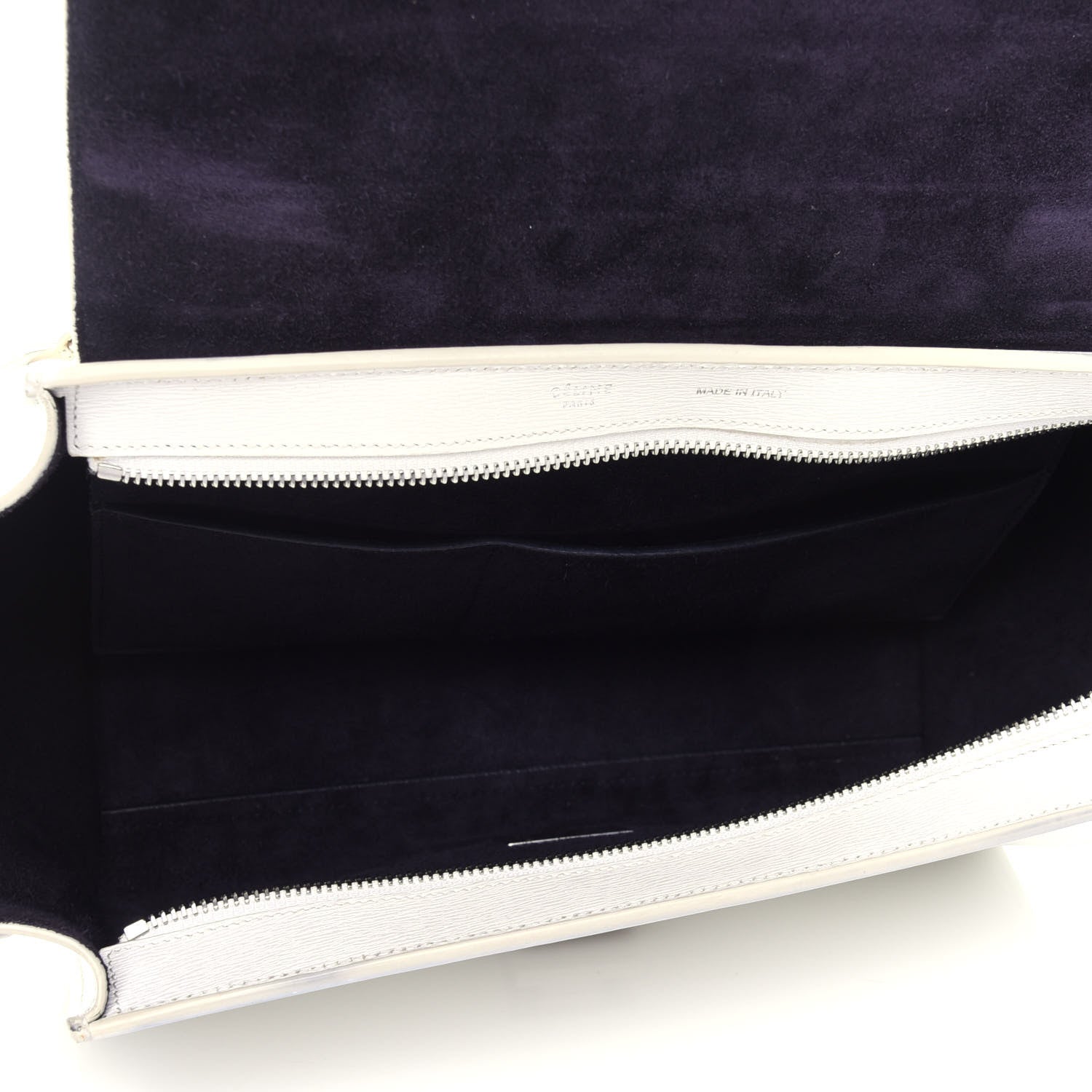 Celine Liege Calfskin Small Trapeze White 6 of 11