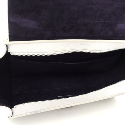 Celine Liege Calfskin Small Trapeze White 6 of 11