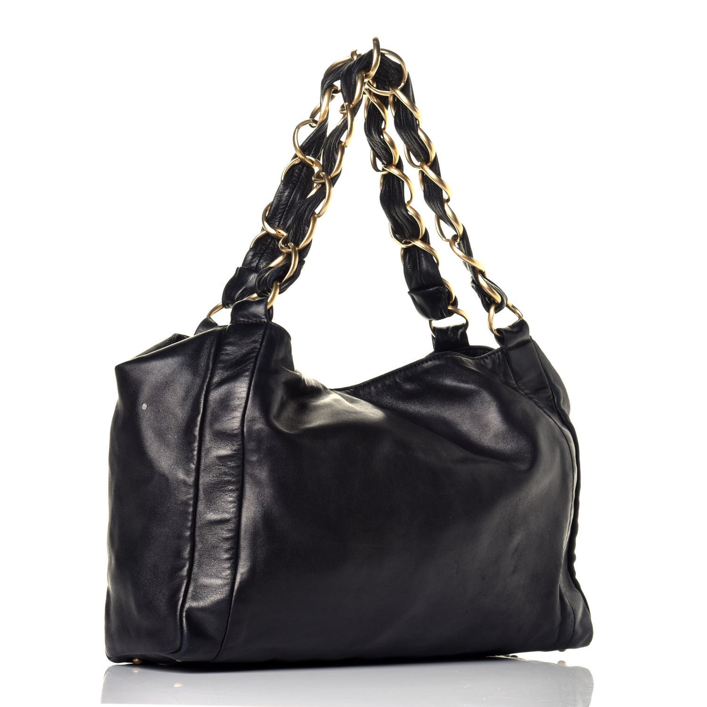 Lambskin Small Olsen Shoulder Bag Black