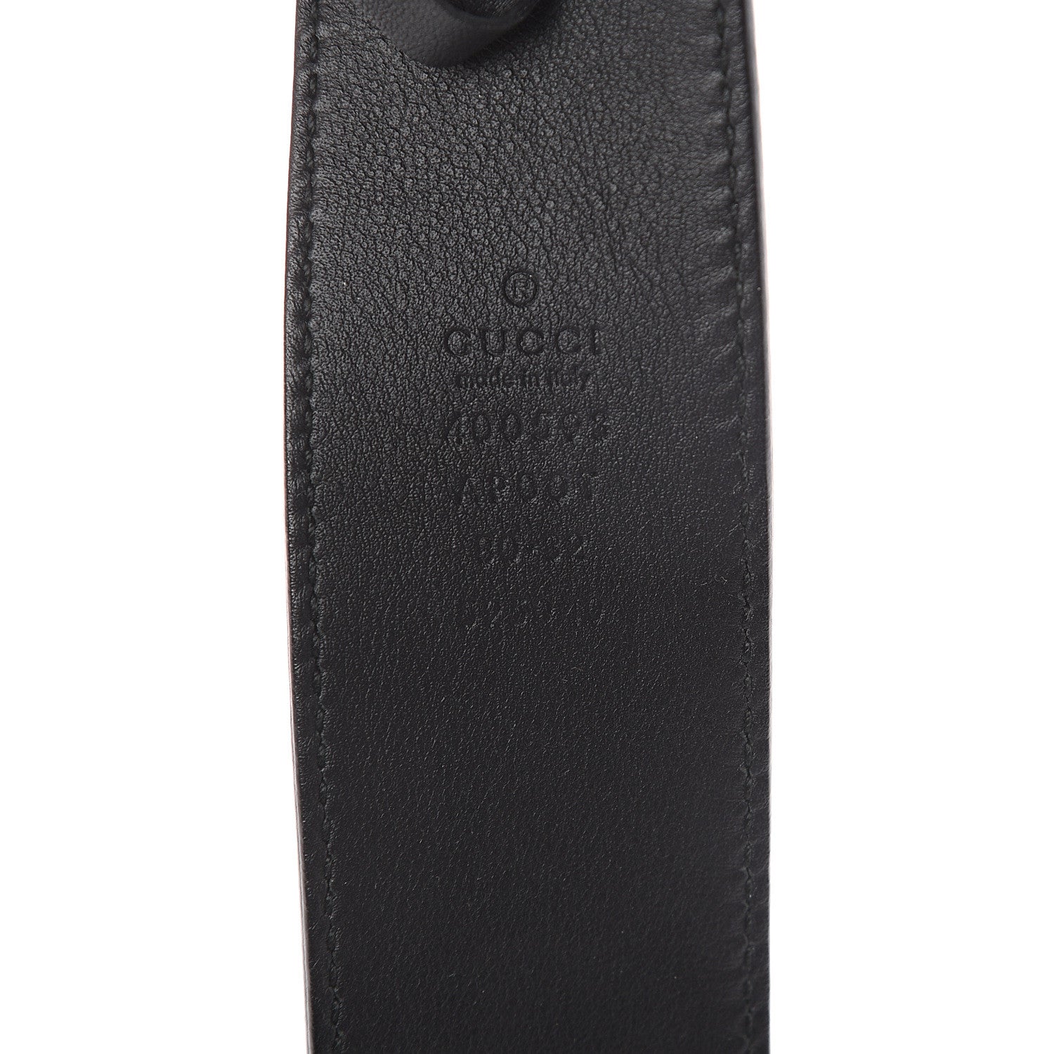 Gucci Calfskin Double G 40mm Belt 80 32 Black 3 of 5