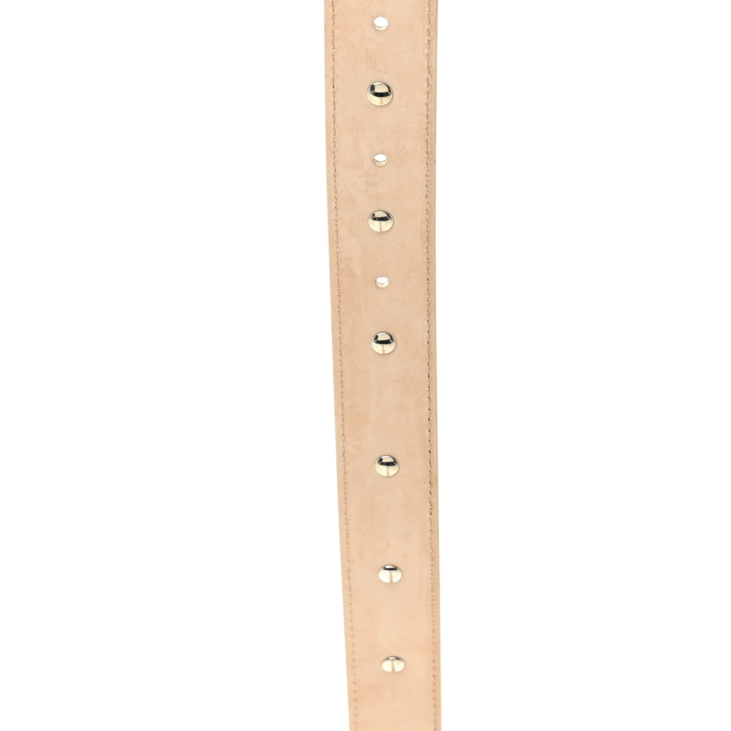 Khaite Calfskin Studded Benny Belt 80 32 Dark Ivory 6 of 6