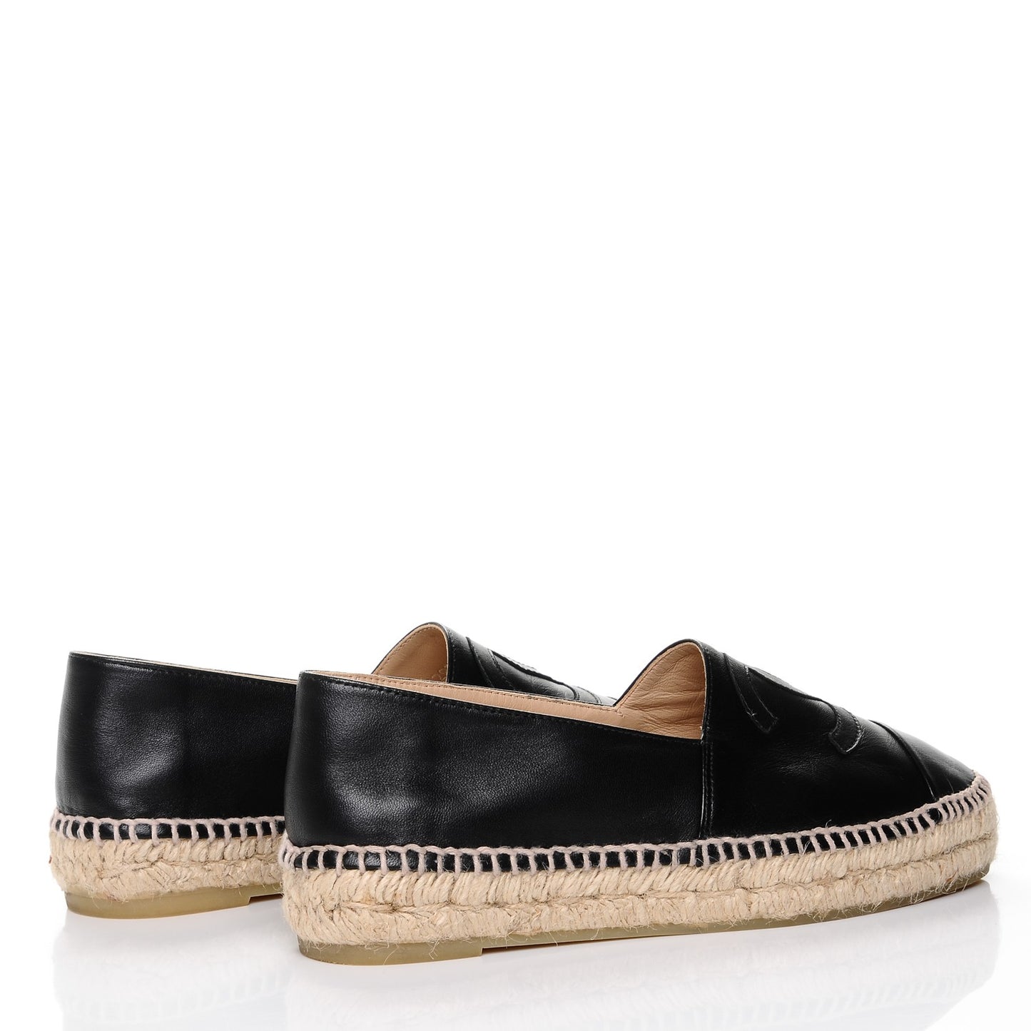 Lambskin CC Espadrilles 36 Black