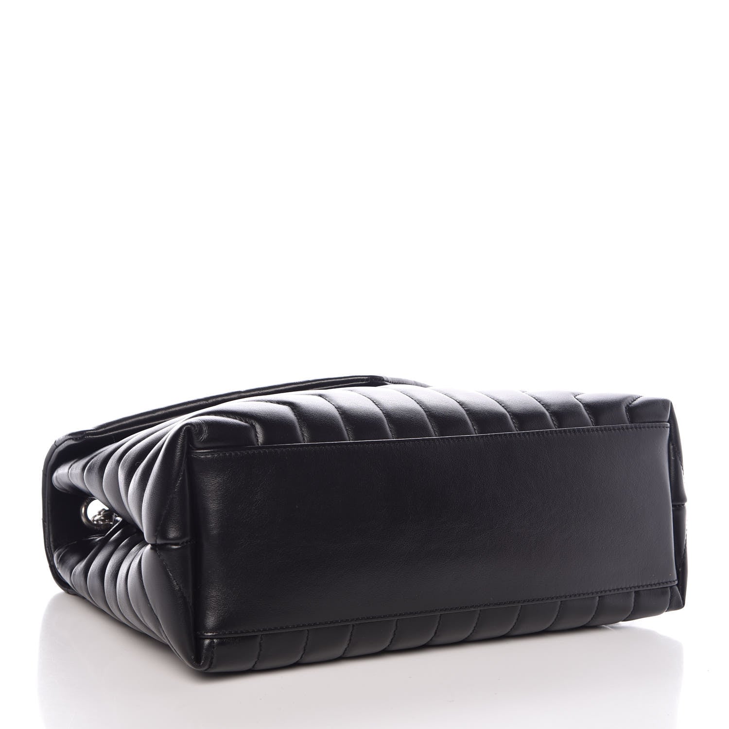 Saint Laurent Calfskin Y Quilted Monogram Medium Loulou Chain Satchel Black 5 of 10