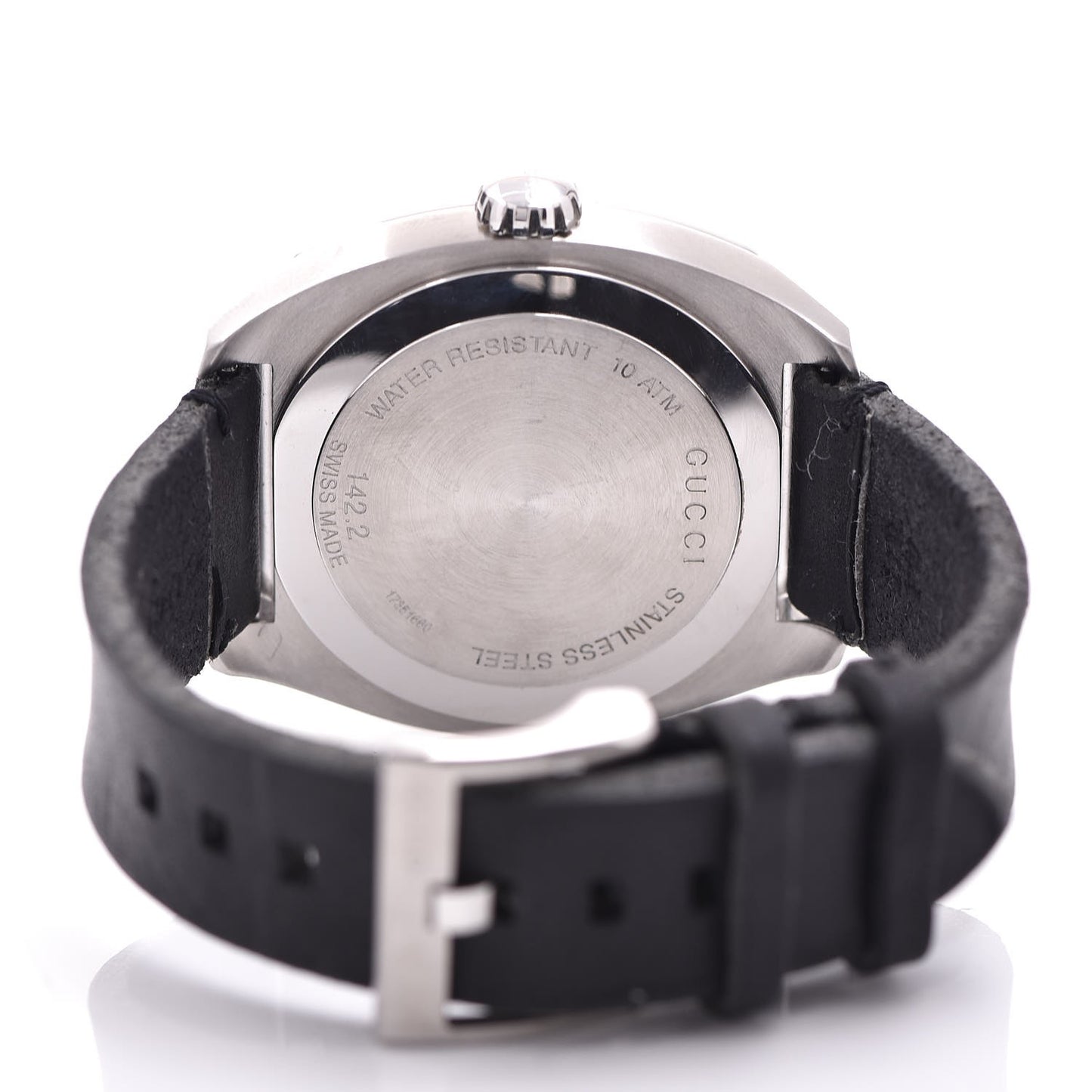 Stainless Steel Calfskin 44mm GG2570 Toscano Quartz Watch Black