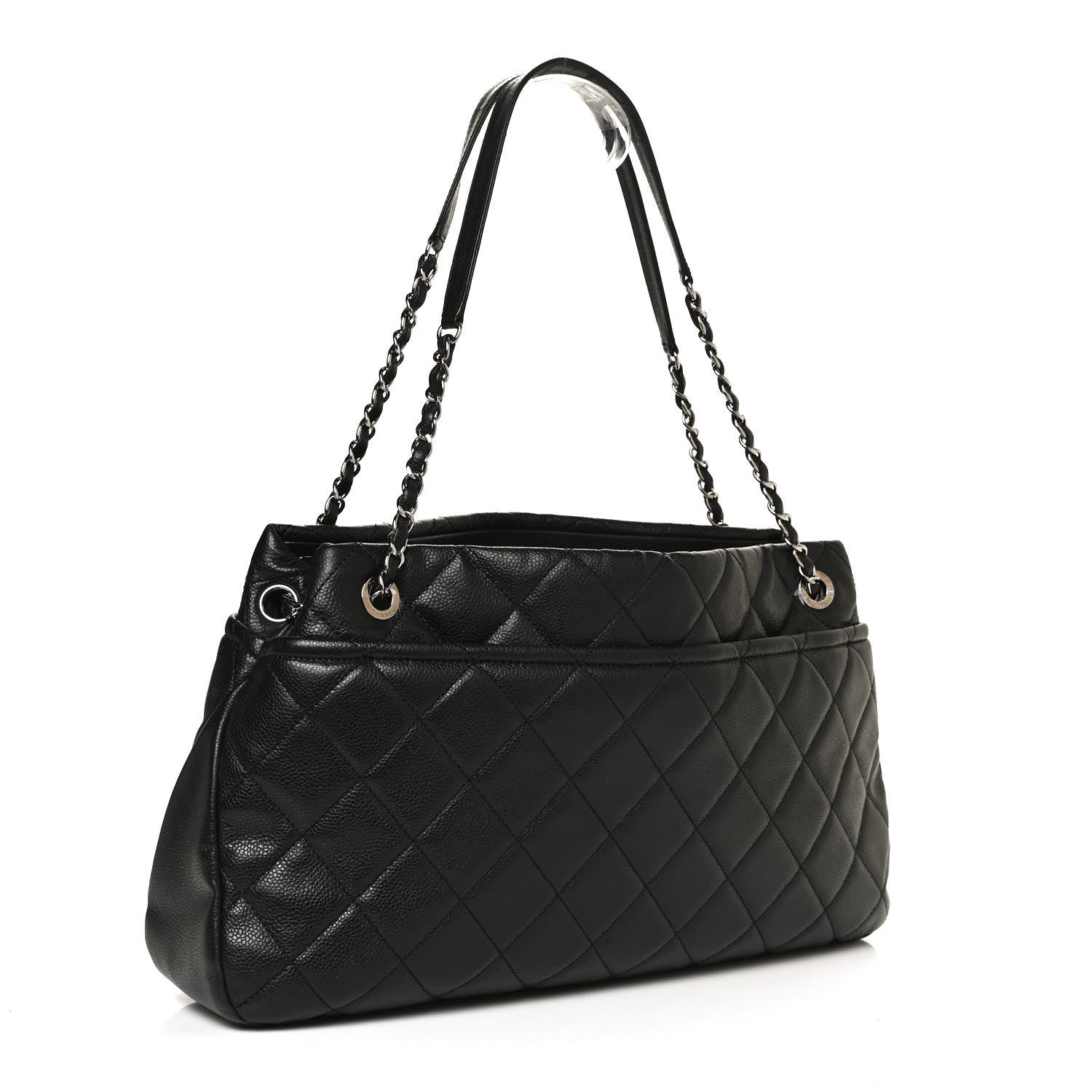 Chanel Caviar Quilted CC Timeless Soft Tote Black 3 of 11