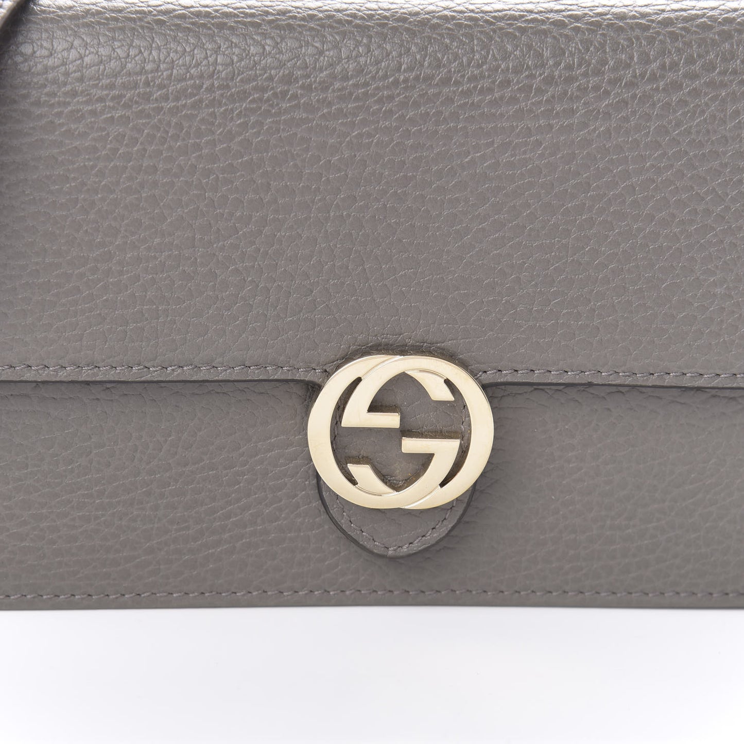 Dollar Calfskin Interlocking G Chain Wallet Loess