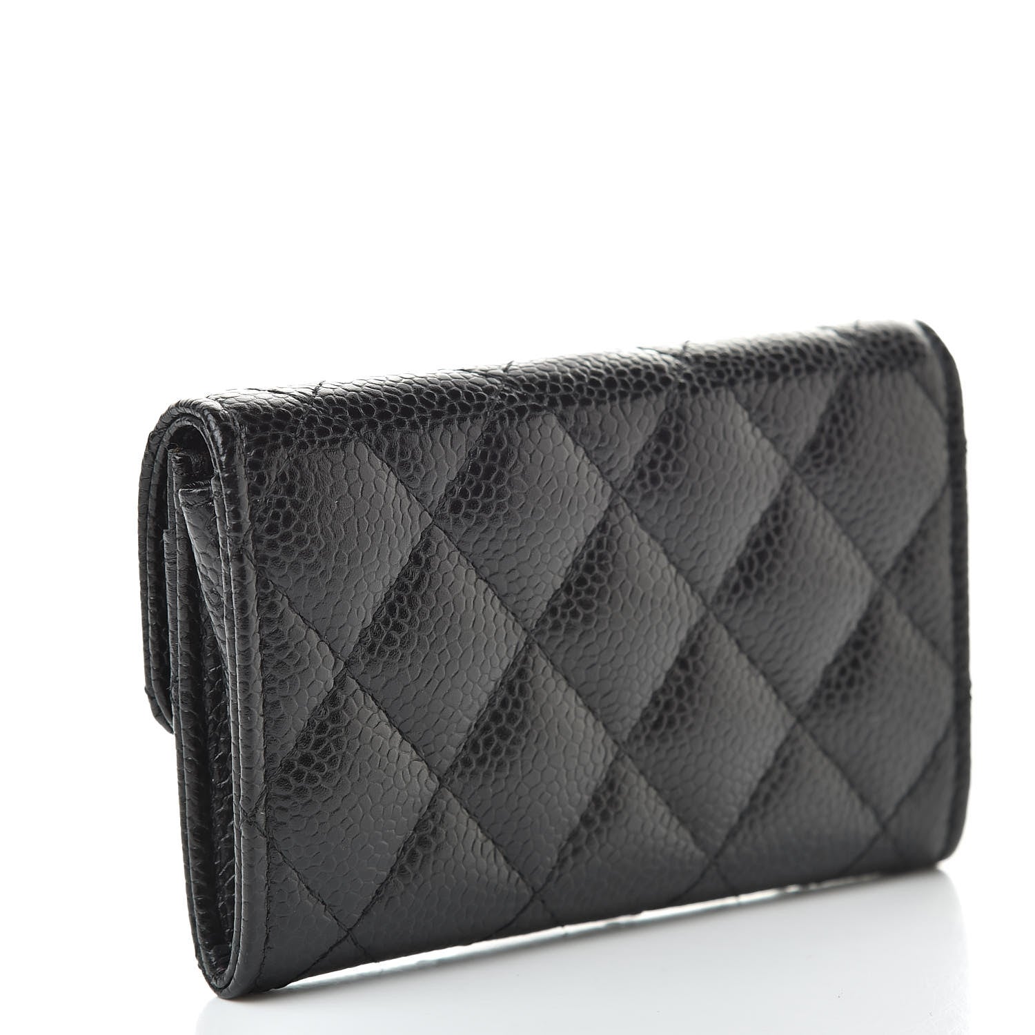 Chanel Caviar Quilted Flap Card Holder Black 3 of 9