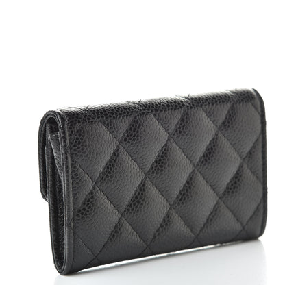 Chanel Caviar Quilted Flap Card Holder Black 3 of 9