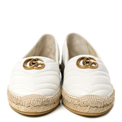 Gucci Nappa Matelasse GG Marmont Espadrilles 40 Great White 2 of 9