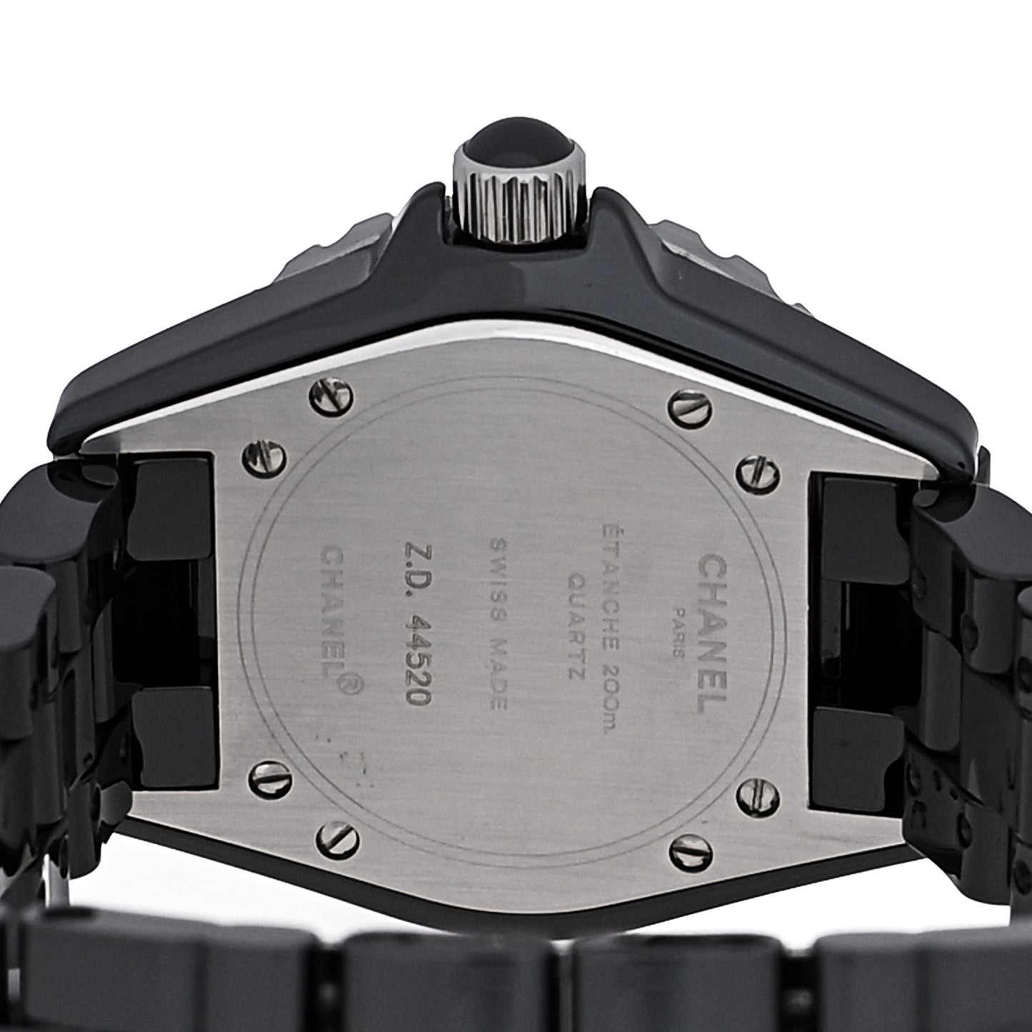Stainless Steel Ceramic 33mm J12 Quartz Watch Black