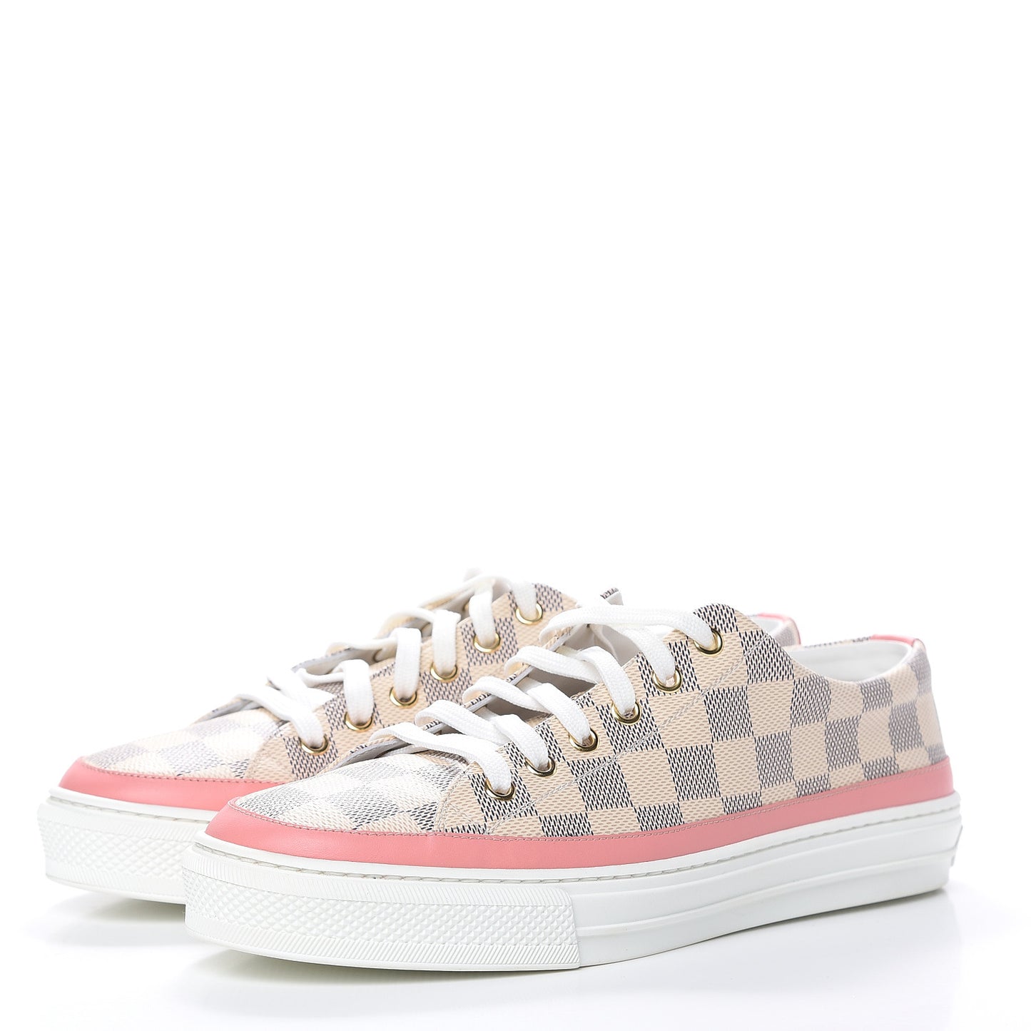 Damier Azur Stellar Sneakers 40 Rose Ballerine