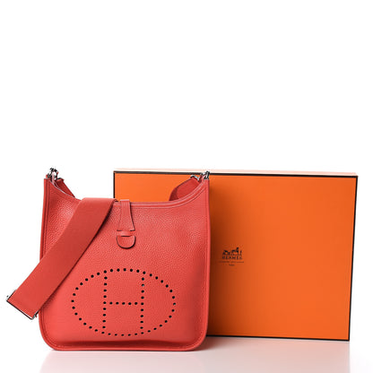 Hermes Taurillon Clemence Evelyne III PM Bougainvillea 17 of 17