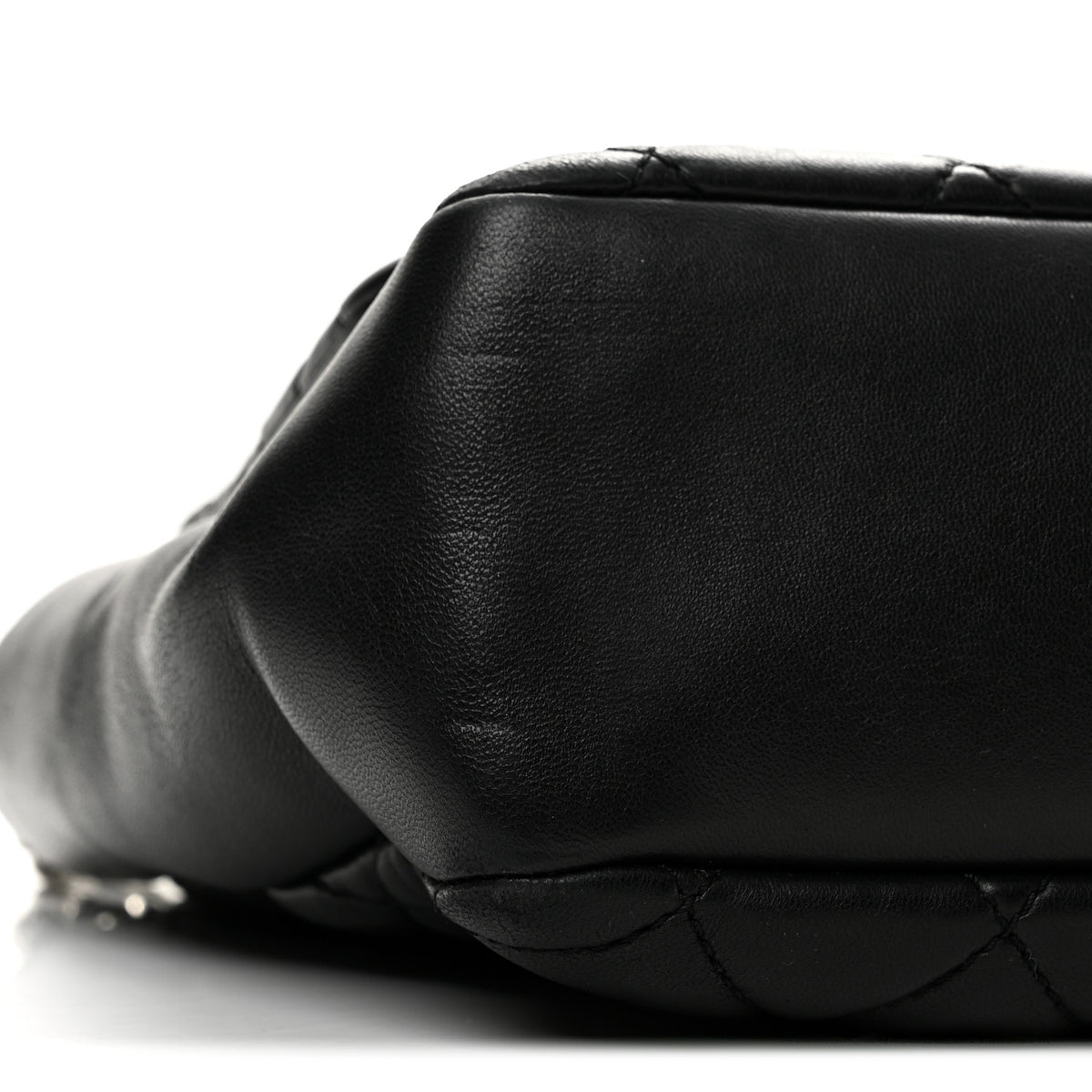 Chanel Lambskin Quilted Jumbo Coco Rain Flap Black 9 of 12