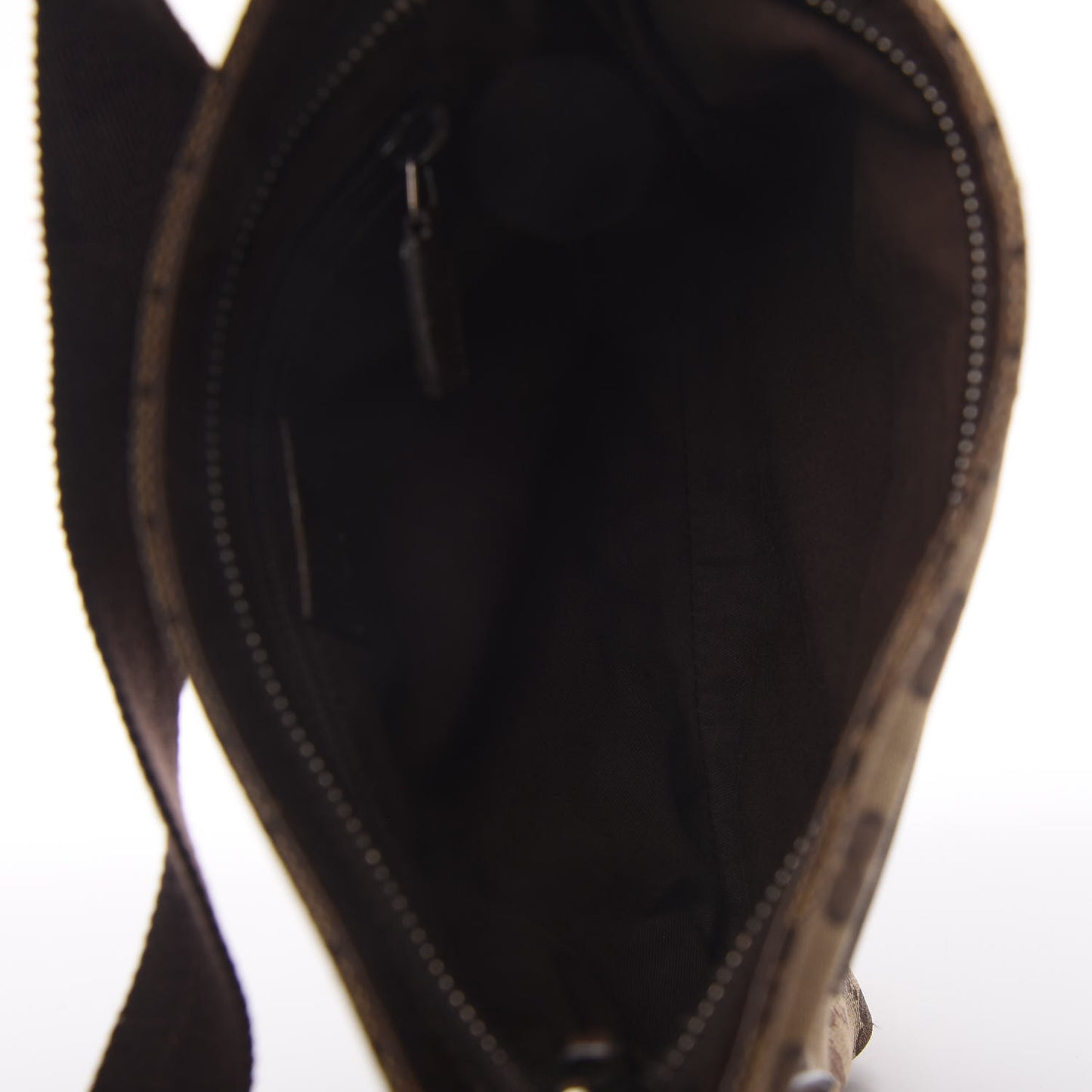 Monogram Flat Messenger Bag Dark Brown