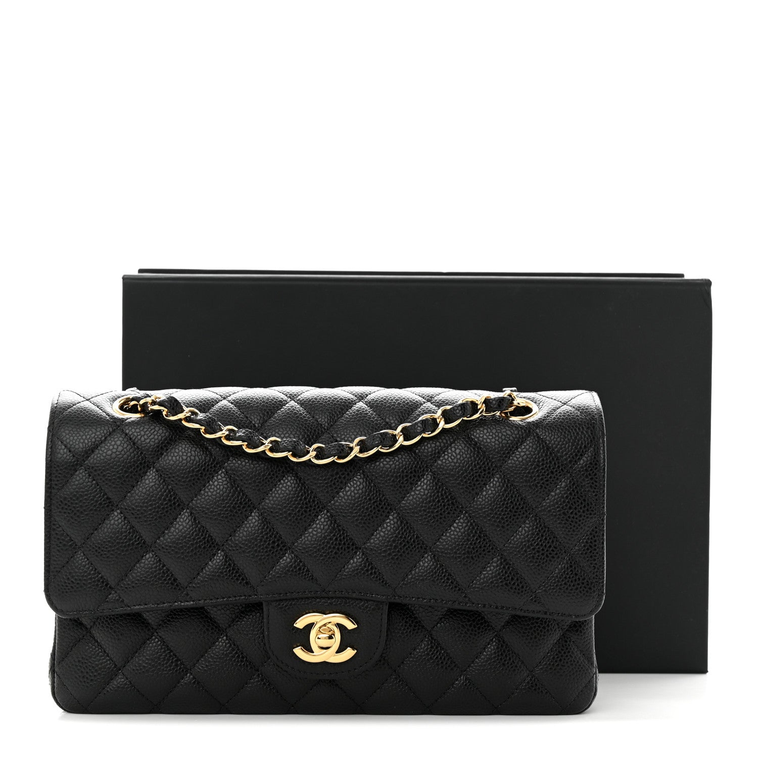 Chanel Caviar Quilted Medium Double Flap Black 11 of 11