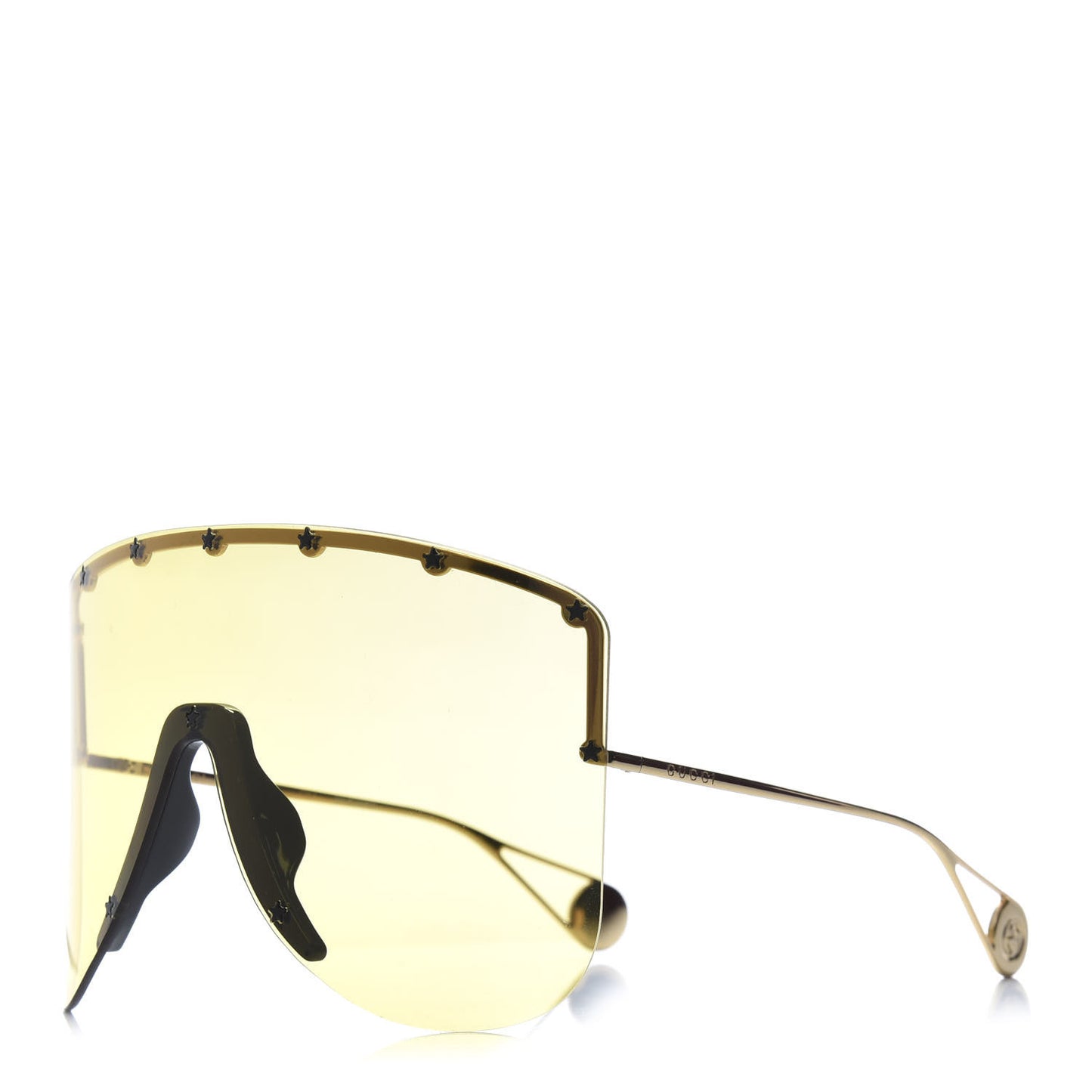 Star Studded Shield Sunglasses GG0541S Yellow
