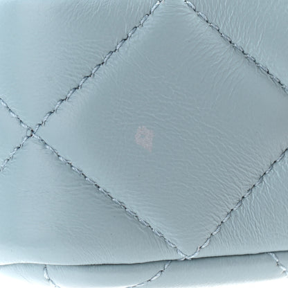 Chanel Lambskin Enamel Quilted Pending CC Mini Square Flap Light Blue 9 of 9