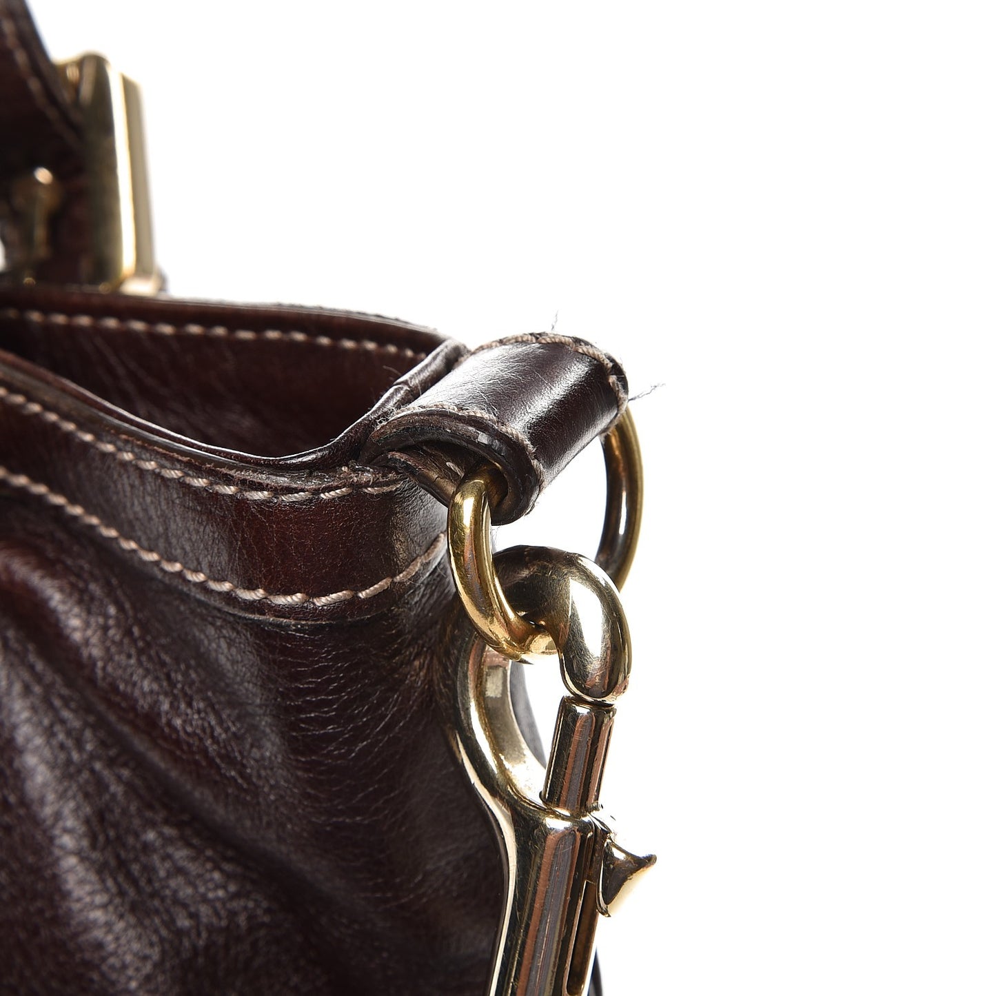 Calfskin Medium Britt Bag Dark Brown