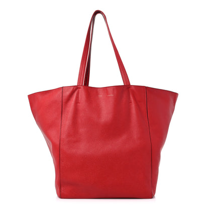 Celine Grained Calfskin Medium Horizontal Cabas Phantom Coquelicot 1 of 19