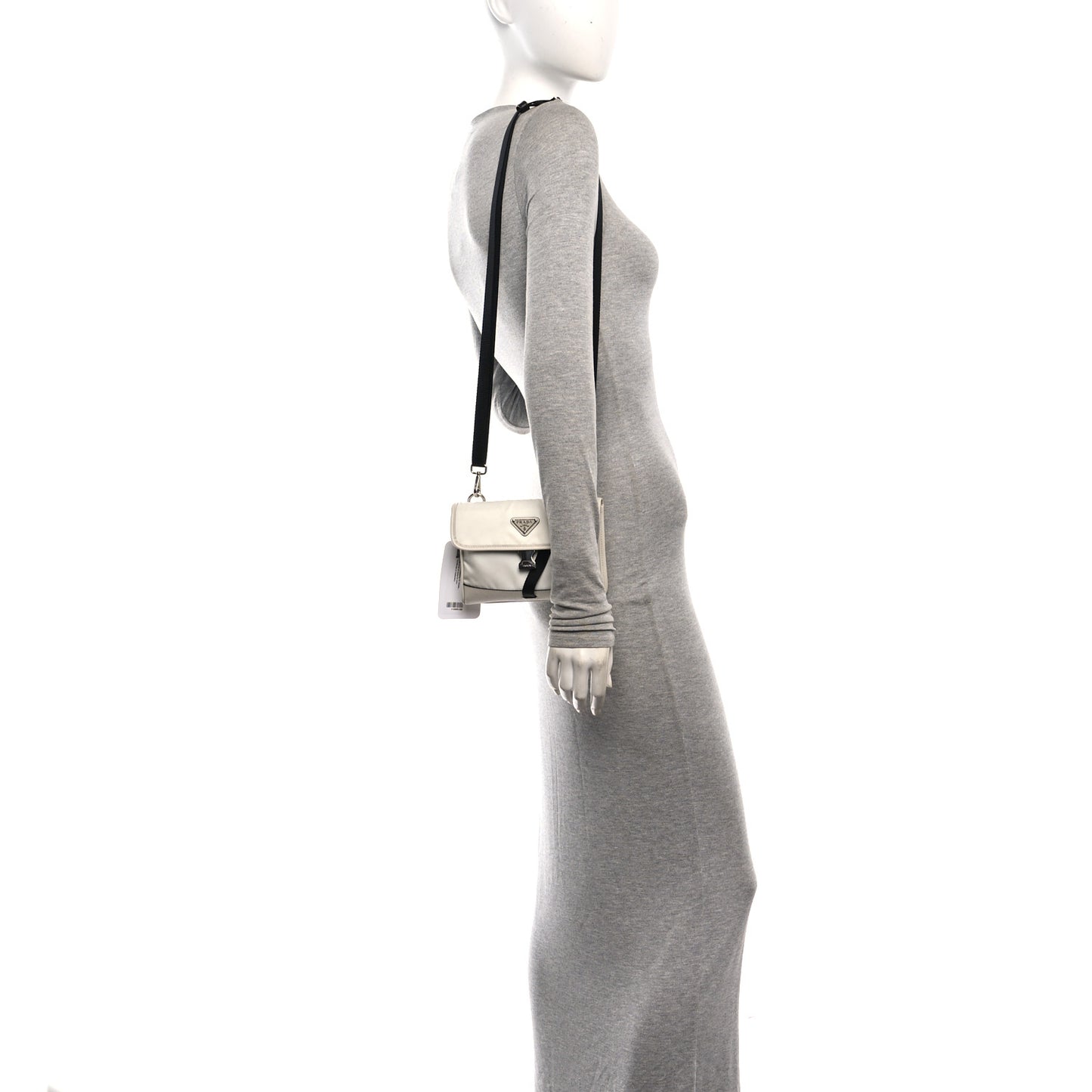 Re-Nylon Saffiano Smartphone Case Crossbody Talco