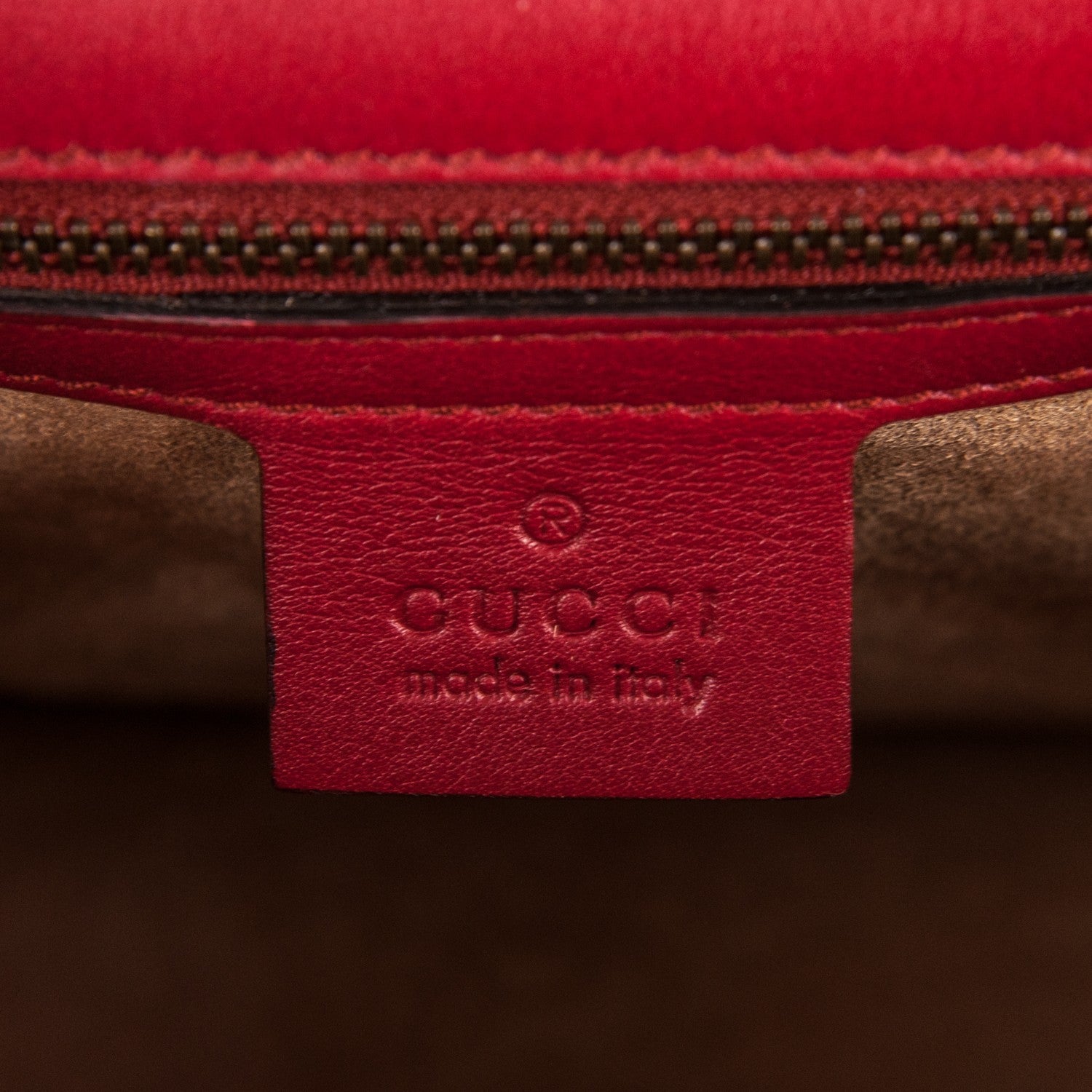 Gucci Glossy Calfskin Snakeskin Studded Fox Broche Bamboo Top Handle Bag Red 7 of 7