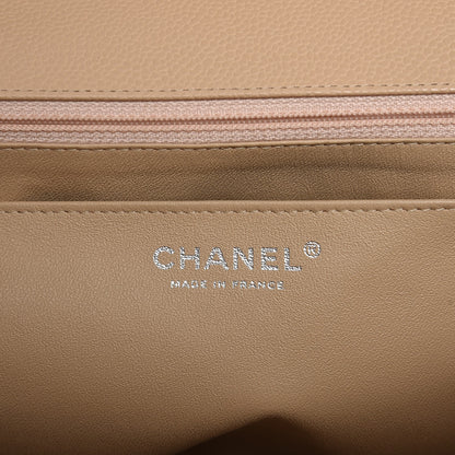 Chanel Caviar Quilted Jumbo Single Flap Beige Clair 6 of 11