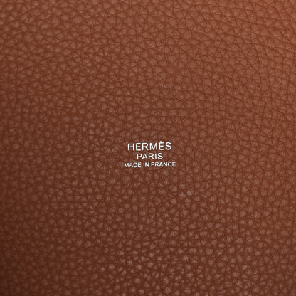Hermes Taurillon Clemence Picotin Lock 22 MM Gold 6 of 10