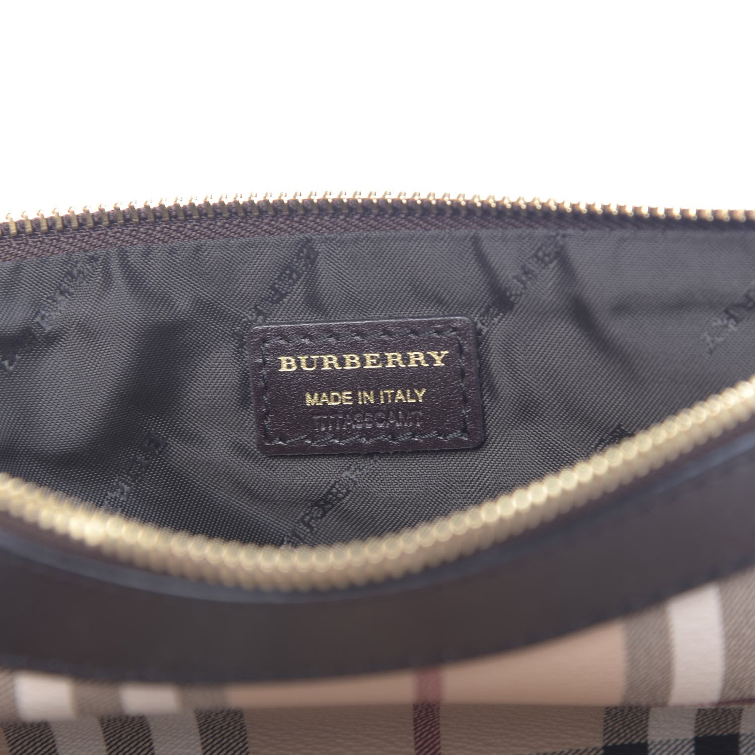 Burberry Haymarket Check Adeline Foldover Clutch Brown 7 of 10