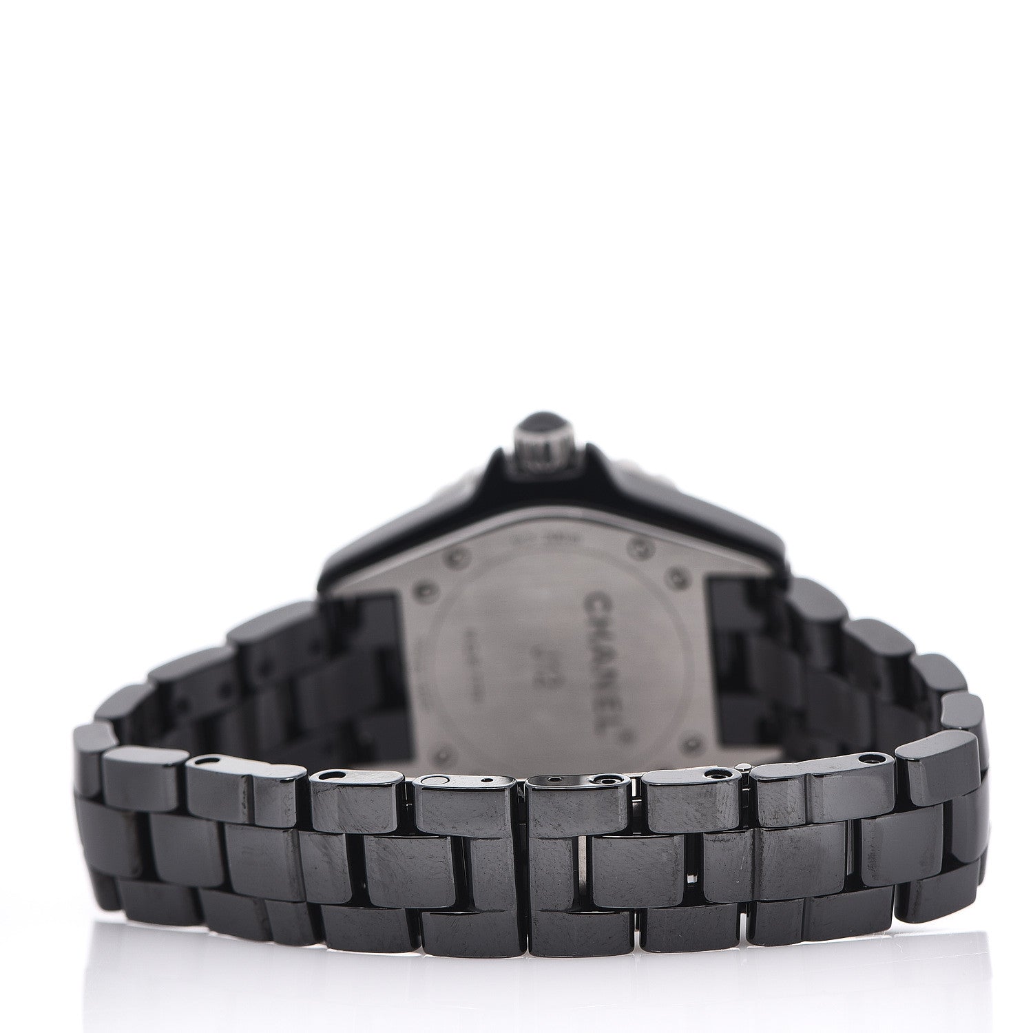 Chanel Stainless Steel Ceramic 33mm J12 Quartz Watch Black 3 of 5
