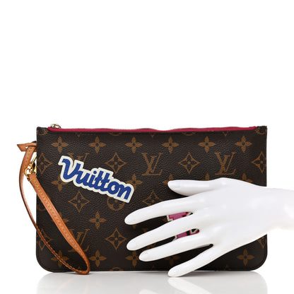 Louis Vuitton Monogram World Tour Neverfull MM GM Pochette 2 of 11